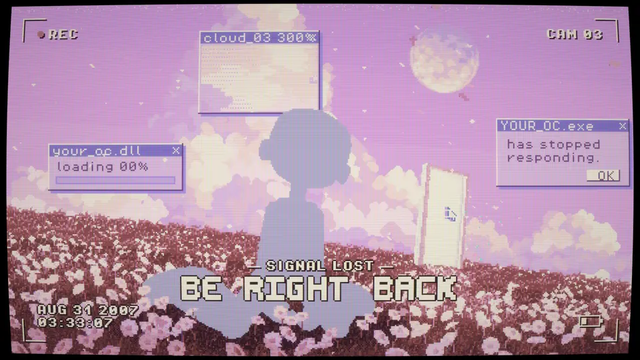 REC CAM 03 Be right back screen