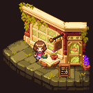 Coffee Shop, animated pixel art