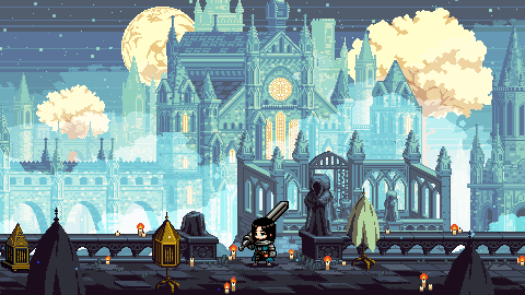 Raya Lucaria, animated pixel art